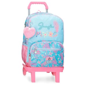 Mochila Enso Jungle Mood Azul Doble Con Carro