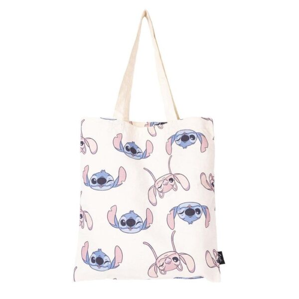 Stitch – Bolsa De Tela Algodon Reciclable Stitch & Angel