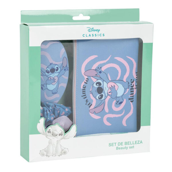 Stitch – Set De Belleza Caja Regalo: Cepillo+Neceser+Coleter