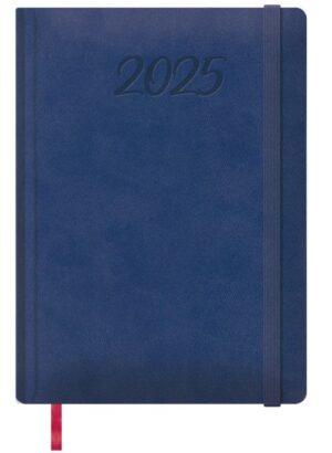 Agenda anual manaos 2026 día página 17x24cm azul
