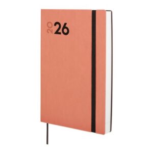 Agenda anual 2026 mara y10 dia pagina 14x20,4cm coral