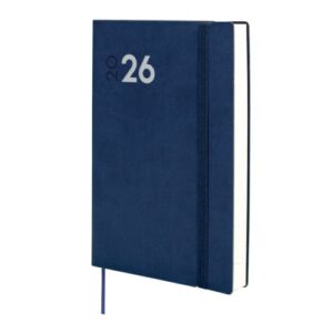 Agenda anual 2026 mara y10 dia pagina 14x20,4cm azul