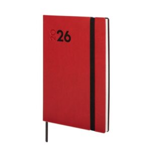 Agenda anual 2026 mara y4 svv 12x17cm rojo