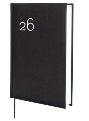Agenda anual 2026 milano y11 dia pagina 16,5x24cm negro