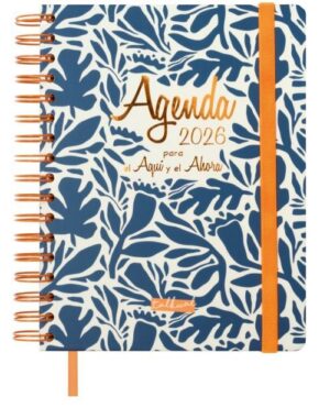 Agenda anual 2026 espiral talkual día página 15,5x21,5cm aquí