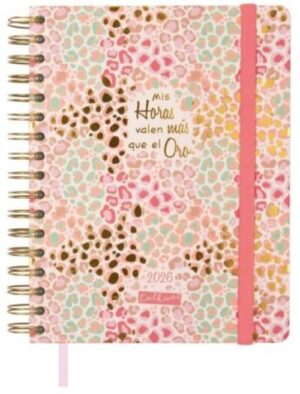 Agenda anual 2026 espiral talkual svh 15,5x21,5cm oro
