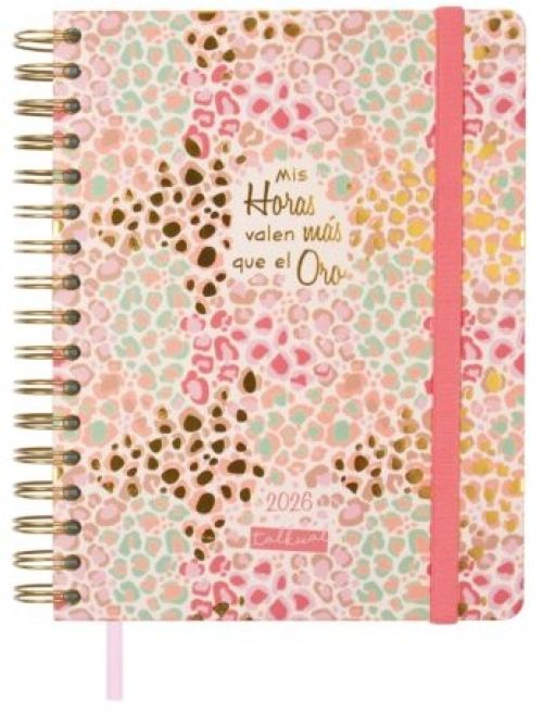 Agenda anual 2026 espiral talkual svh 15,5x21,5cm oro