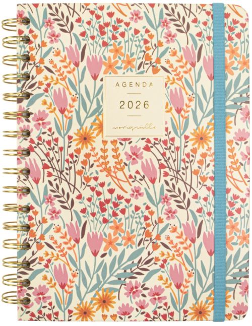 Agenda anual moniquilla 2026 espiral svh e10 15,5x21,2cm espiga