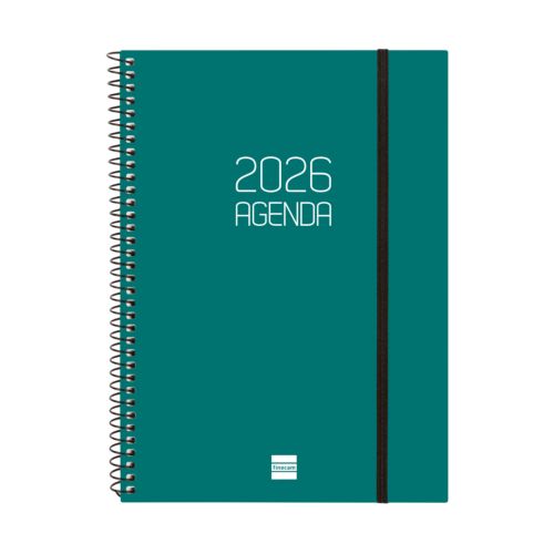 Agenda anual espiral opaque 2026 svh e10 15,5x21,2cm verde