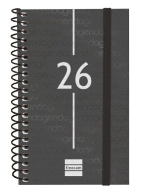 Agenda anual espiral 2026 svh e10 15,5x21,2cm negro