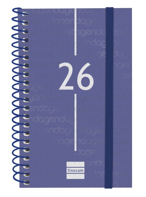 Agenda anual espiral 2026 svh e3 7,9x12,7cm azul