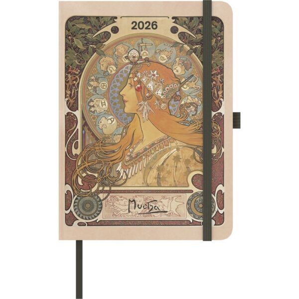 AGENDA ANUAL 2026 ARTDIARY ALFONS MUCHA 16X22 SV