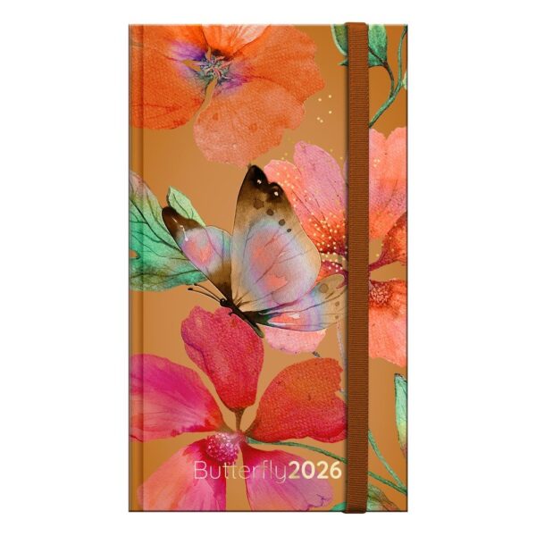 AGENDA ANUAL CHEQUERA A6 S/V BUTTERFLY 2026