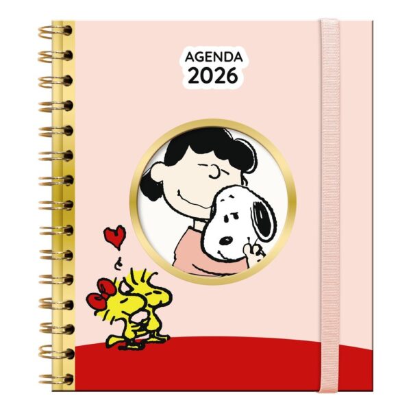 AGENDA ANUAL ESPIRAL POCKET A6 S/V SNOOPY 2026