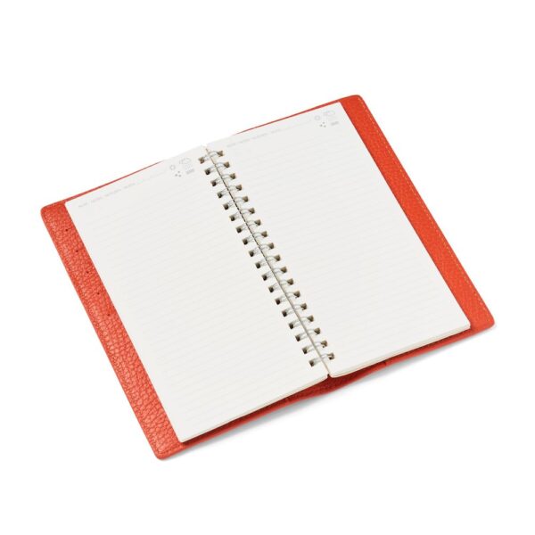 AGENDA ANUAL 2026 AGENDA PIEL 10X17,5 NARANJA