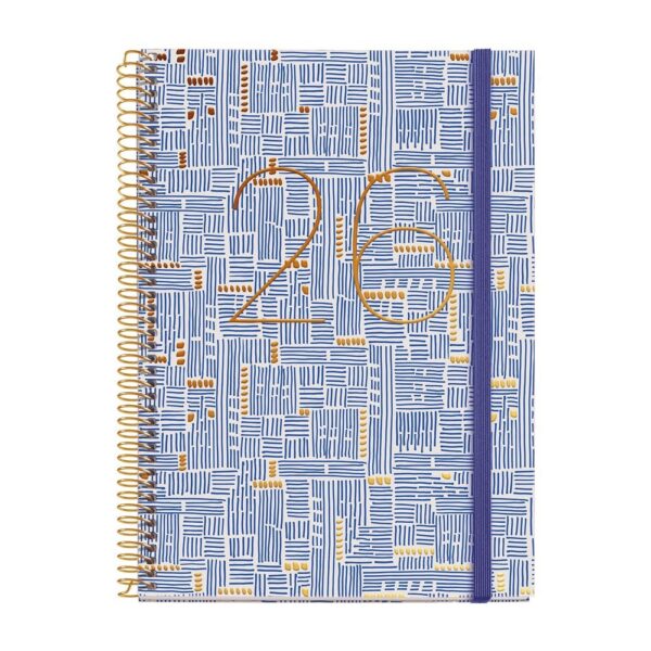 AGENDA ANUAL 2026 ESPIRAL PLUS S/V CATALAN TRAZOS