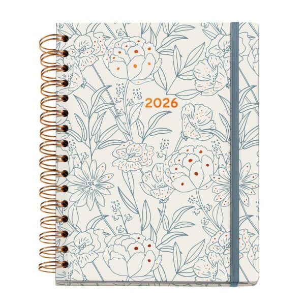 AGENDA ANUAL 2026 PLUS WIRE-O D/P BOUQUET ARNO