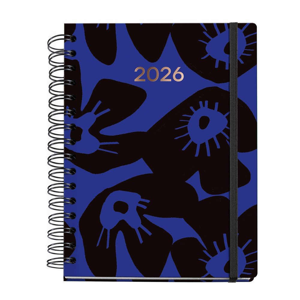 AGENDA ANUAL 2026 PLUS WIRE-O D/P MIDNIGHT MARF ORGANIC