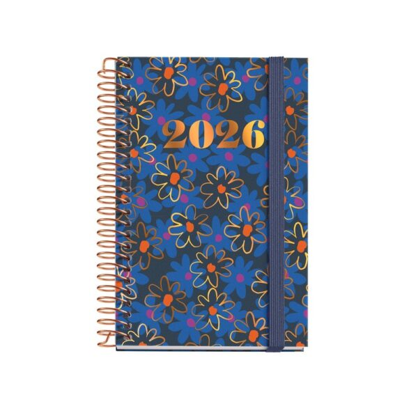 AGENDA ANUAL 2026 ESPIRAL CADDY D/P DAISIES
