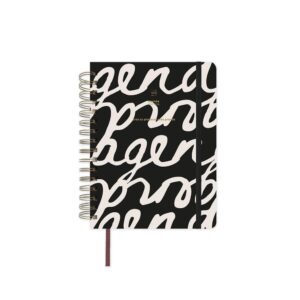 AGENDA ANUAL 2026 NOIR DIA PAGINA