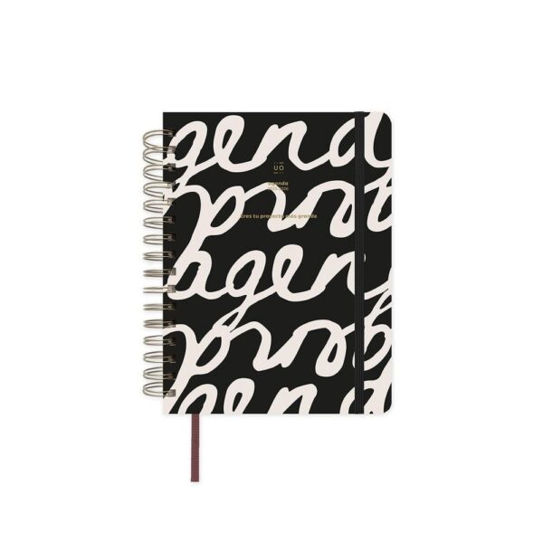 AGENDA ANUAL 2026 NOIR DIA PAGINA