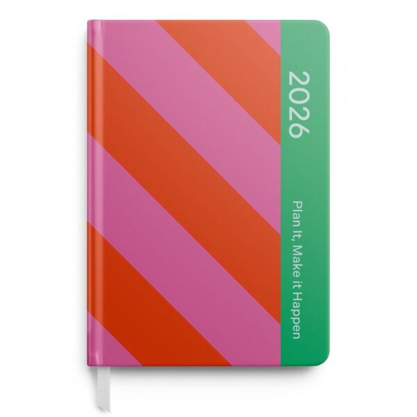 AGENDA ANUAL 2026 S/V A5 COLOR FUN PLAN IT MAKE IT HAPPEN