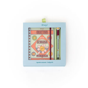 SET AGENDA WONDER PEQUEÃA 2026 SEMANAL + BOLIGRAFO OBJETIVO