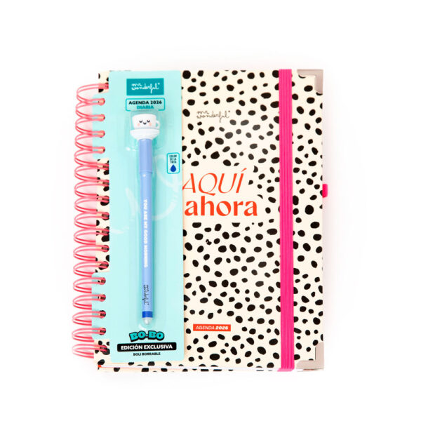 AGENDA OFFICE 2026 DIARIA AQUI Y AHORA + BOLIGRAFO REGALO