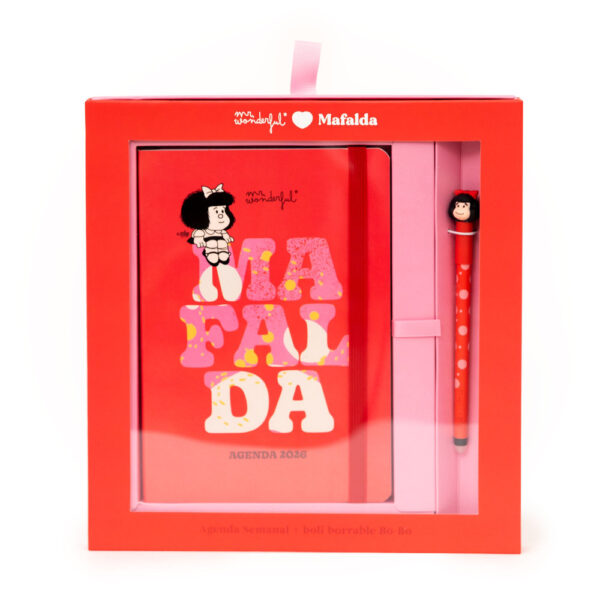 SET AGENDA POCKET A5 2026 SEMANAL + BOLIGRAFO BORRABLE MAFA