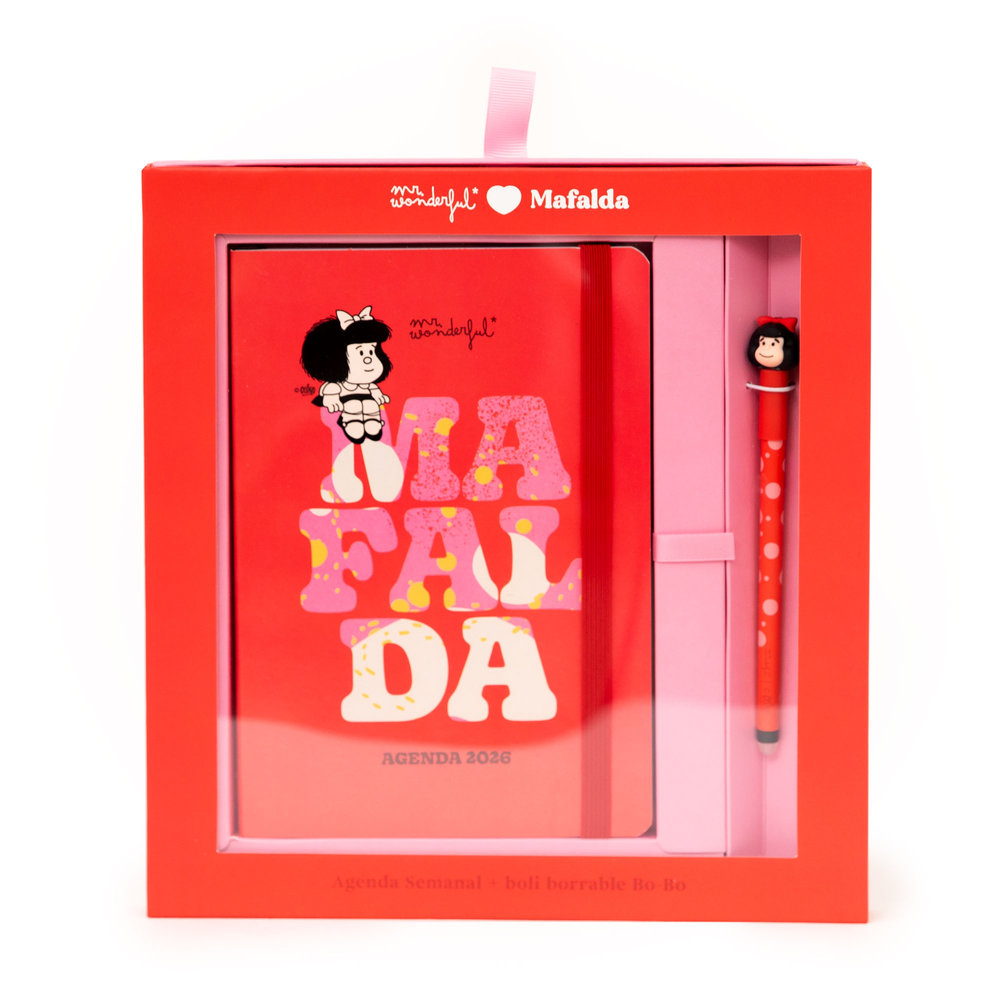 SET AGENDA POCKET A5 2026 SEMANAL + BOLIGRAFO BORRABLE MAFA