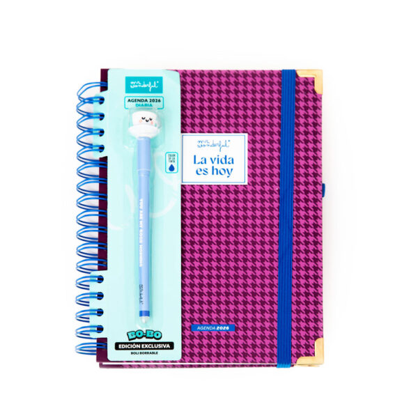 AGENDA OFFICE 2026 DIARIA LA VIDA ES HOY + BOLIGRAFO REGALO