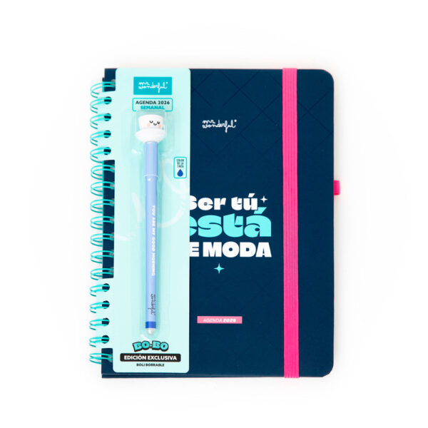 AGENDA WONDER 2026 SEMANAL SER TU ESTA DE MODA +BOLI REGALO