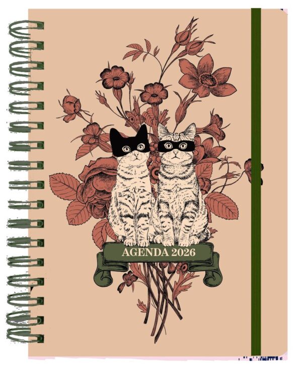 AGENDA ANUAL SEMANAL 2026 LAURA AGUSTI "GATOS"