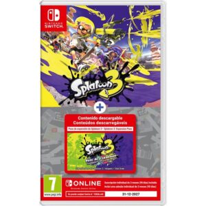 VIDEOJUEGO SWITCH SPLATOON 3 + EXPANSION PASS + 3 MESES NSO