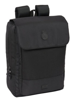 MOCHILA CON SOLAPA PORTATIL 13,3''+USB REAL MADRID PREMIUM