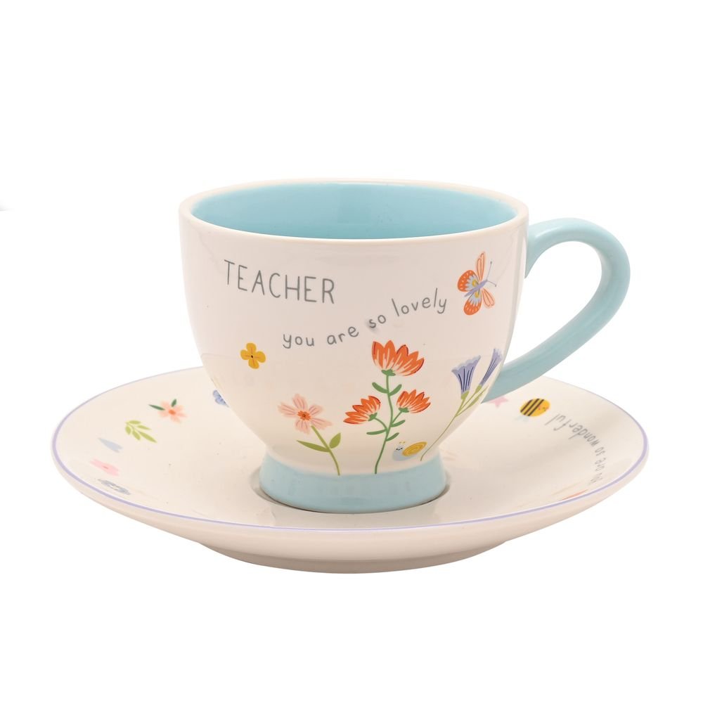 Taza y Platillo Love Life Teacher