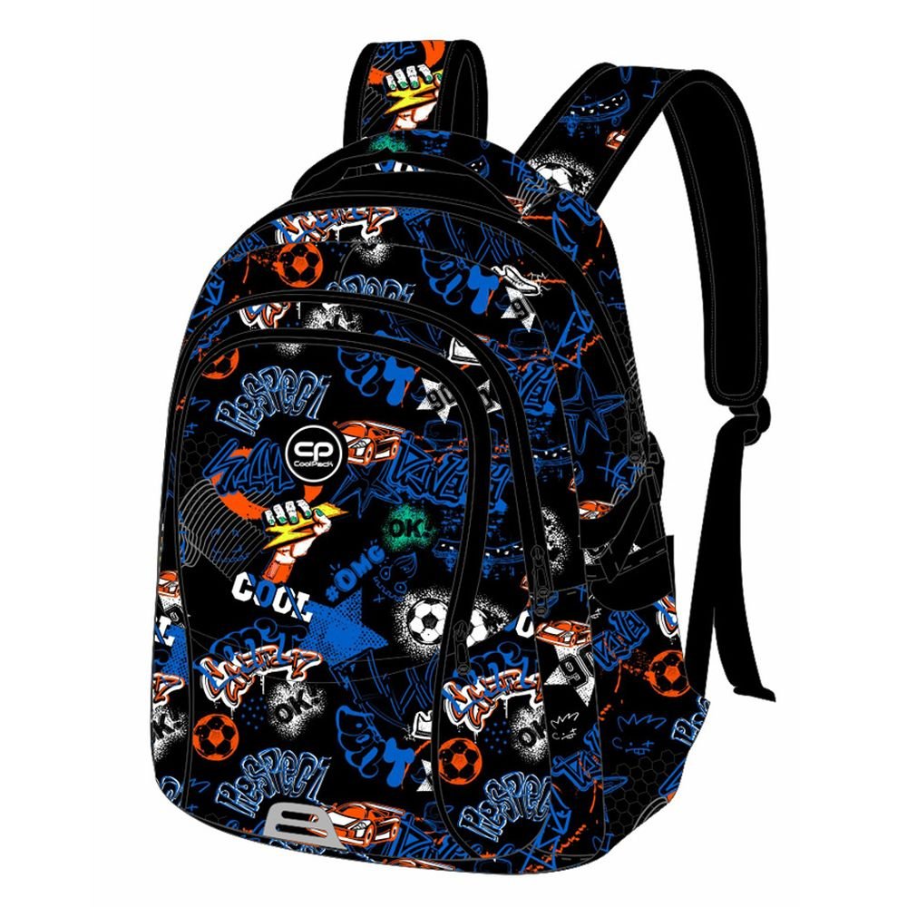 MOCHILA ESCOLAR DOBLE DUO TECHNO GRAPH