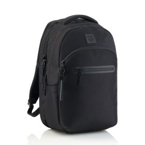 MOCHILA ESCOLAR TRIPLE 41X28 OSLO RECICL, RAW NEGRA