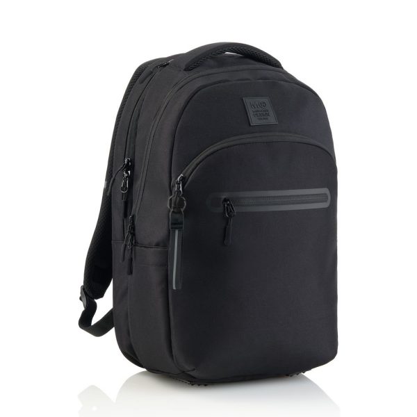 MOCHILA ESCOLAR TRIPLE 41X28 OSLO RECICL, RAW NEGRA