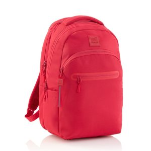 MOCHILA ESCOLAR TRIPLE 41X28 OSLO RECICL, RAW ROJA
