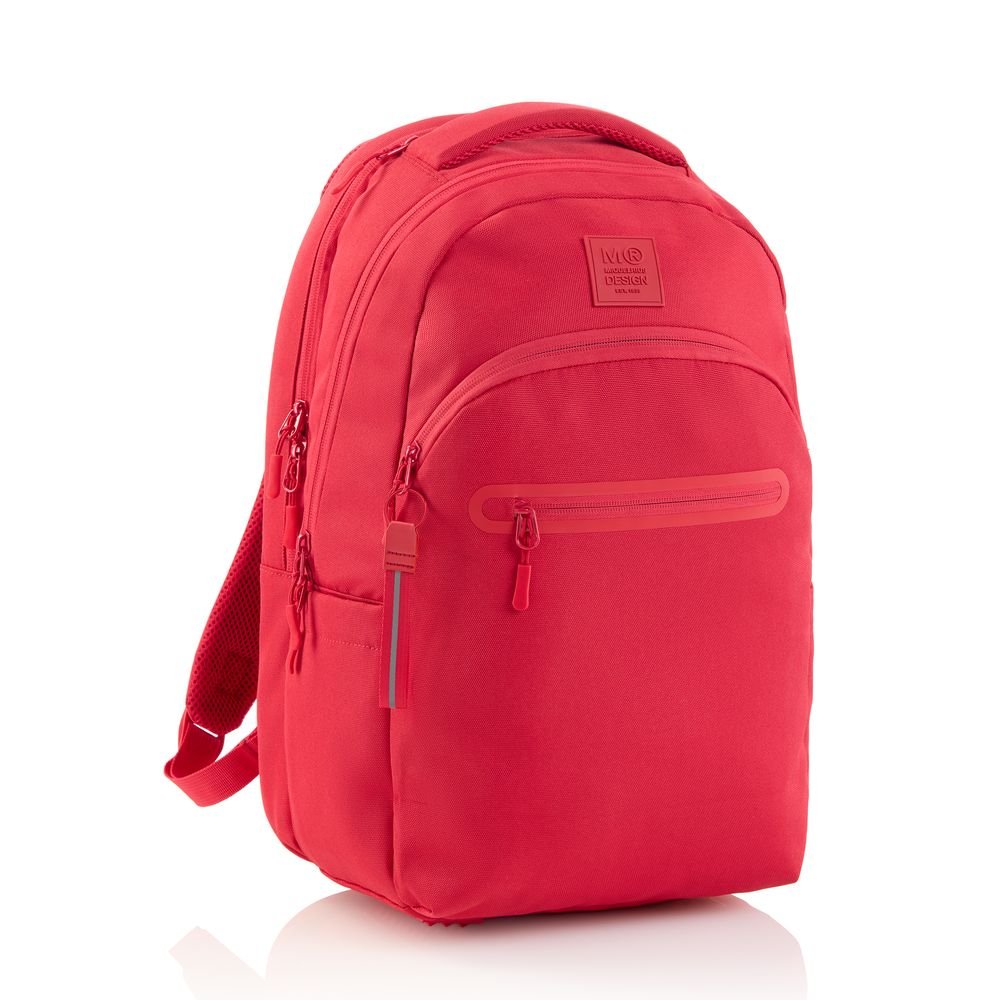 MOCHILA ESCOLAR TRIPLE 41X28 OSLO RECICL, RAW ROJA