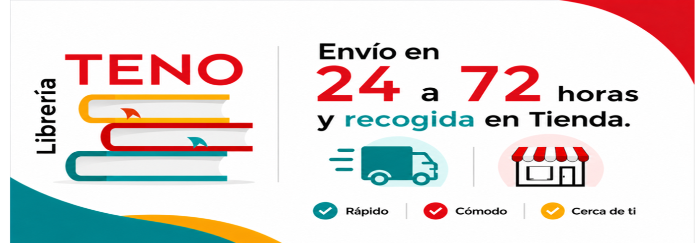 Banner de Librería Teno con información de envíos y recogida en tienda